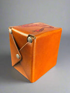MTG Leather Deck Box - Chinese Dragon Design - Side Detail - The Wyverns Workshop
