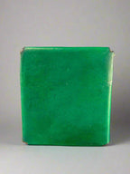 MTG Leather Deck Box - Classic Green Design - Back View - The Wyverns Workshop