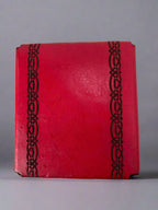 MTG Leather Deck Box - Dragon Motif Design - Back View - The Wyverns Workshop