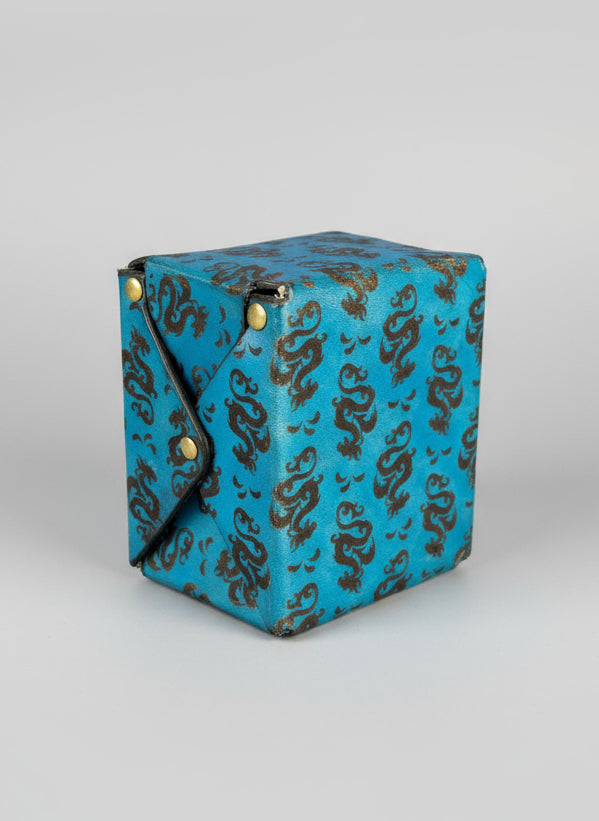 MTG Leather Deck Box - Dragon Pattern - The Wyverns Workshop