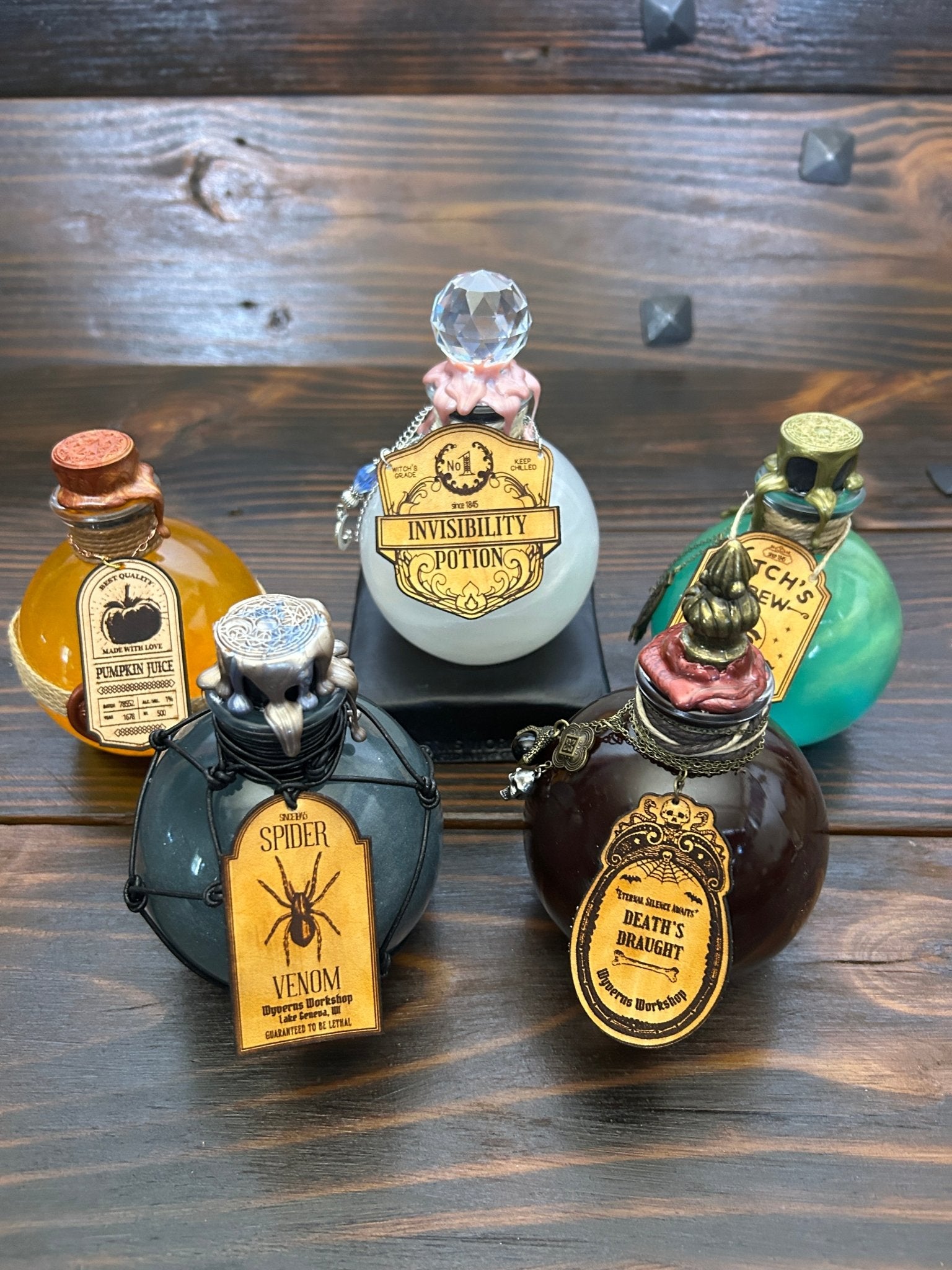 Elixir Globe Potions - The Wyverns Workshop