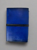 Leather RPG Journal - Blue Classic Design - Back View - The Wyverns Workshop