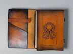 Leather RPG Journal - Tan Cthulhu Design - Inside View - The Wyverns Workshop