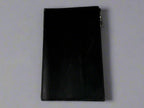 Leather RPG Travelers Journal Insert Accessory - Zipper Pouch - Card Holder, Pockets - Holds dice, pens, stickers, mementos - Black Front View - The Wyverns Workshop