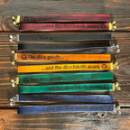 Leather Charm Bookmarks - The Wyverns Workshop