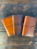 Leather Travelers Journal - Classic Design - Multiple Colors- The Wyverns Workshop