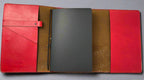 Leather Travelers Journal - Top Secret Design - Open View - The Wyverns Workshop