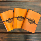 Mini Leather Journal - Wyverns Workshop Logo - The Wyverns Workshop