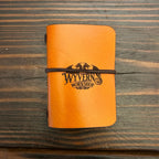 Mini Leather Journal - Wyverns Workshop Logo - The Wyverns Workshop