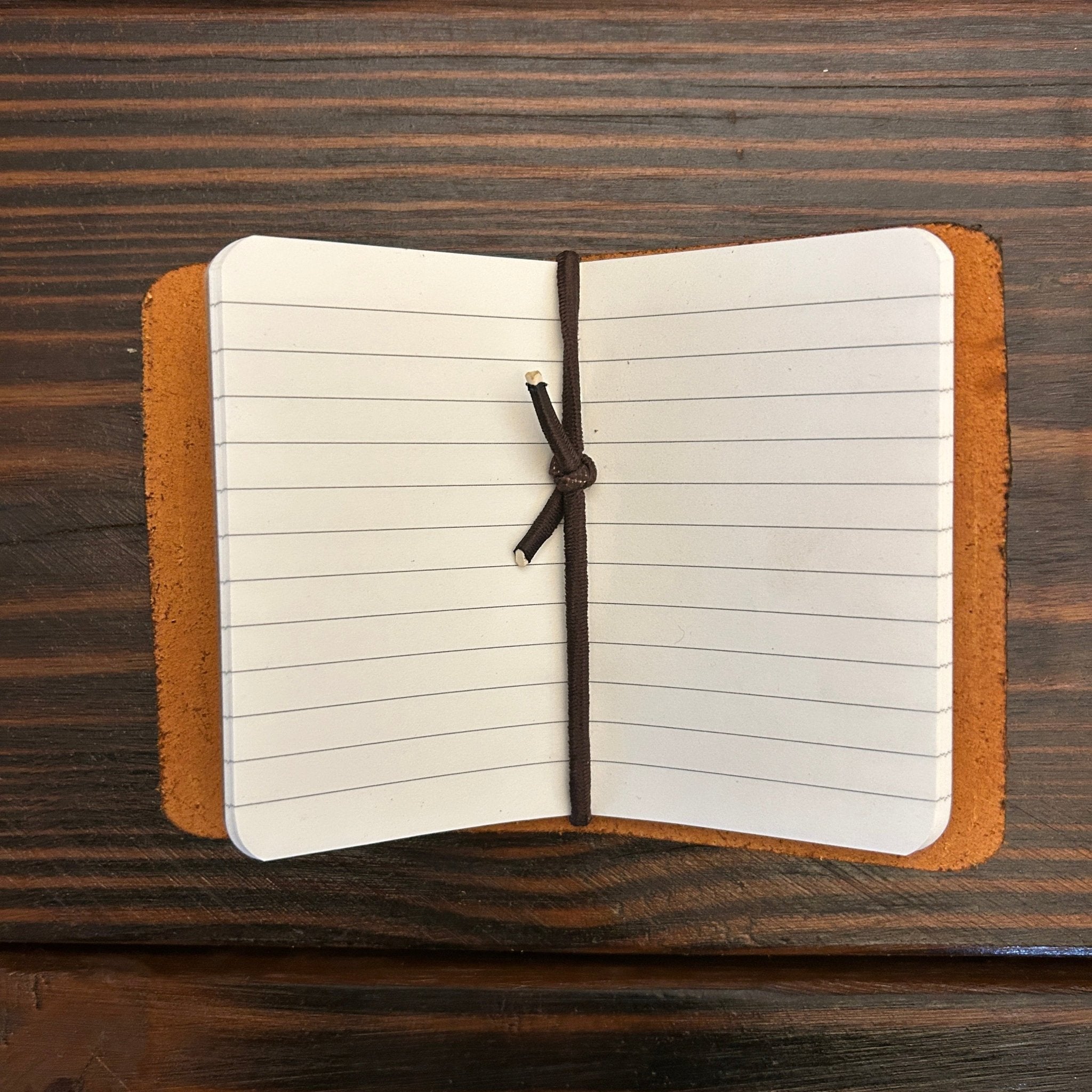 Mini Leather Journal - Wyverns Workshop Logo - The Wyverns Workshop