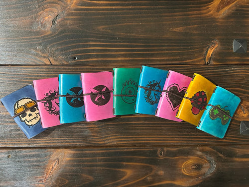 Mini Leather Travelers Journal - The Wyverns Workshop