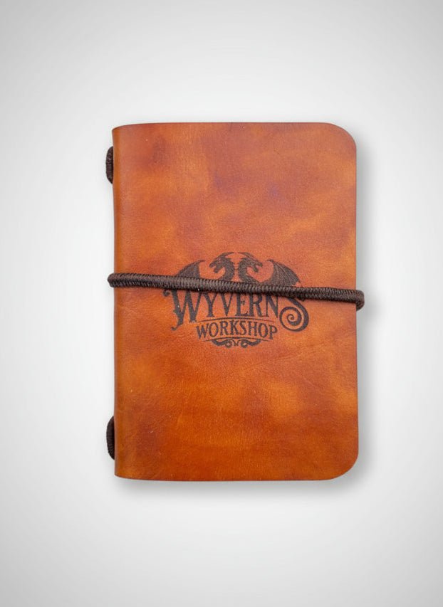 Mini Leather Travelers Journal - The Wyverns Workshop