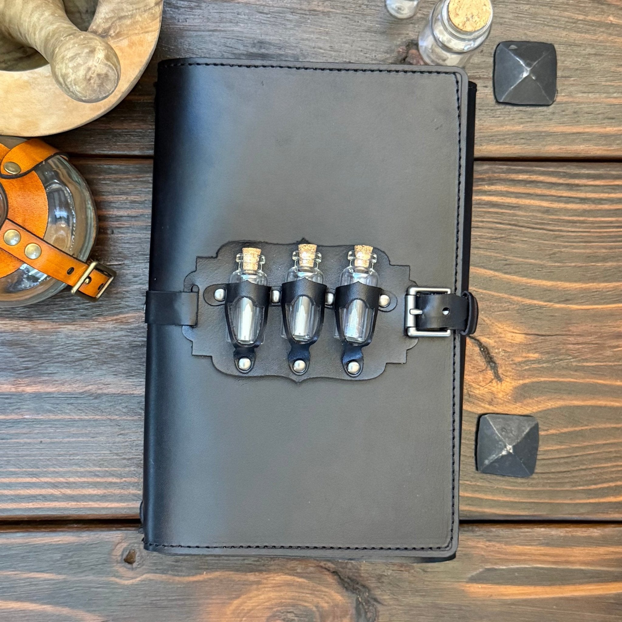 Premium Leather Adventure Journal - Alchemy Design - The Wyverns Workshop