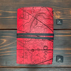 Premium Leather Adventure Journal - Atlas Design - The Wyverns Workshop