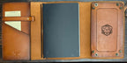 Premium Leather Adventure Journal - Atlas Design - The Wyverns Workshop