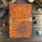 Premium Leather Adventure Journal - Atlas Design - The Wyverns Workshop