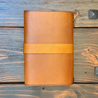 Premium Leather Adventure Journal - Celestial Sunburst Design - The Wyverns Workshop