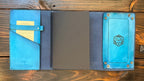 Premium Leather Adventure Journal - Celestial Sunburst Design - The Wyverns Workshop