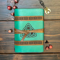 Premium Leather Adventure Journal - Celtic Design - The Wyverns Workshop