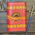 Premium Leather Adventure Journal - Dragon Runes - The Wyverns Workshop