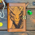 Premium Leather Adventure Journal - Dragonlord Design - The Wyverns Workshop