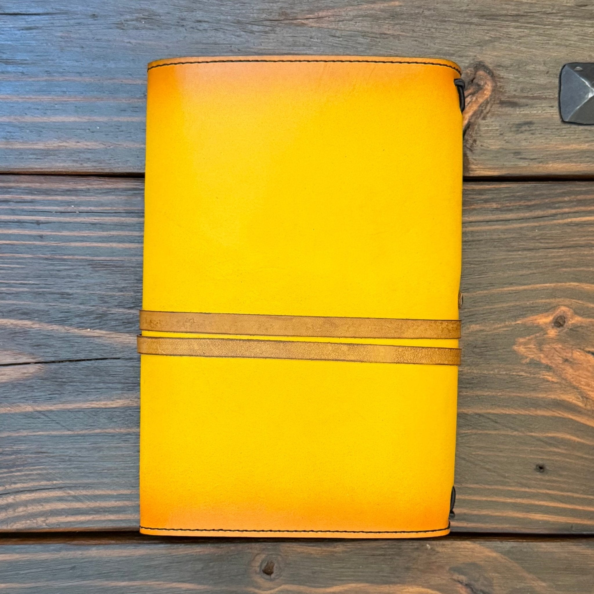Premium Leather Adventure Journal - Dragon's Keep Design - The Wyverns Workshop