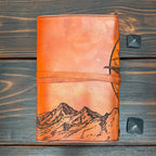 Premium Leather Adventure Journal - Dragonscape Design - The Wyverns Workshop