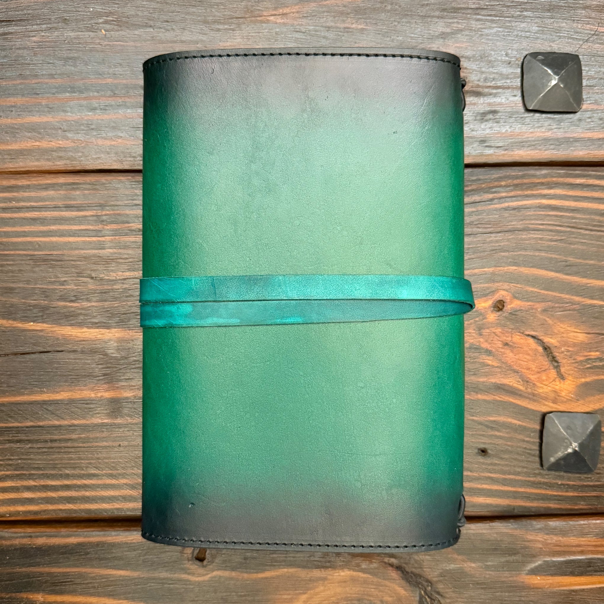 Premium Leather Adventure Journal - Druid & Forest Animals Design - The Wyverns Workshop