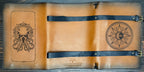 Premium Leather Adventure Journal - Eldritch Celestial Design - The Wyverns Workshop