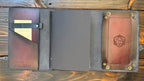 Premium Leather Adventure Journal - Fantasy Warrior Design - The Wyverns Workshop