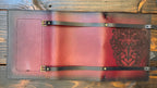 Premium Leather Adventure Journal - Fantasy Warrior Design - The Wyverns Workshop