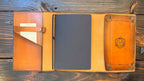 Premium Leather Adventure Journal - Fantasy Warrior Design - The Wyverns Workshop