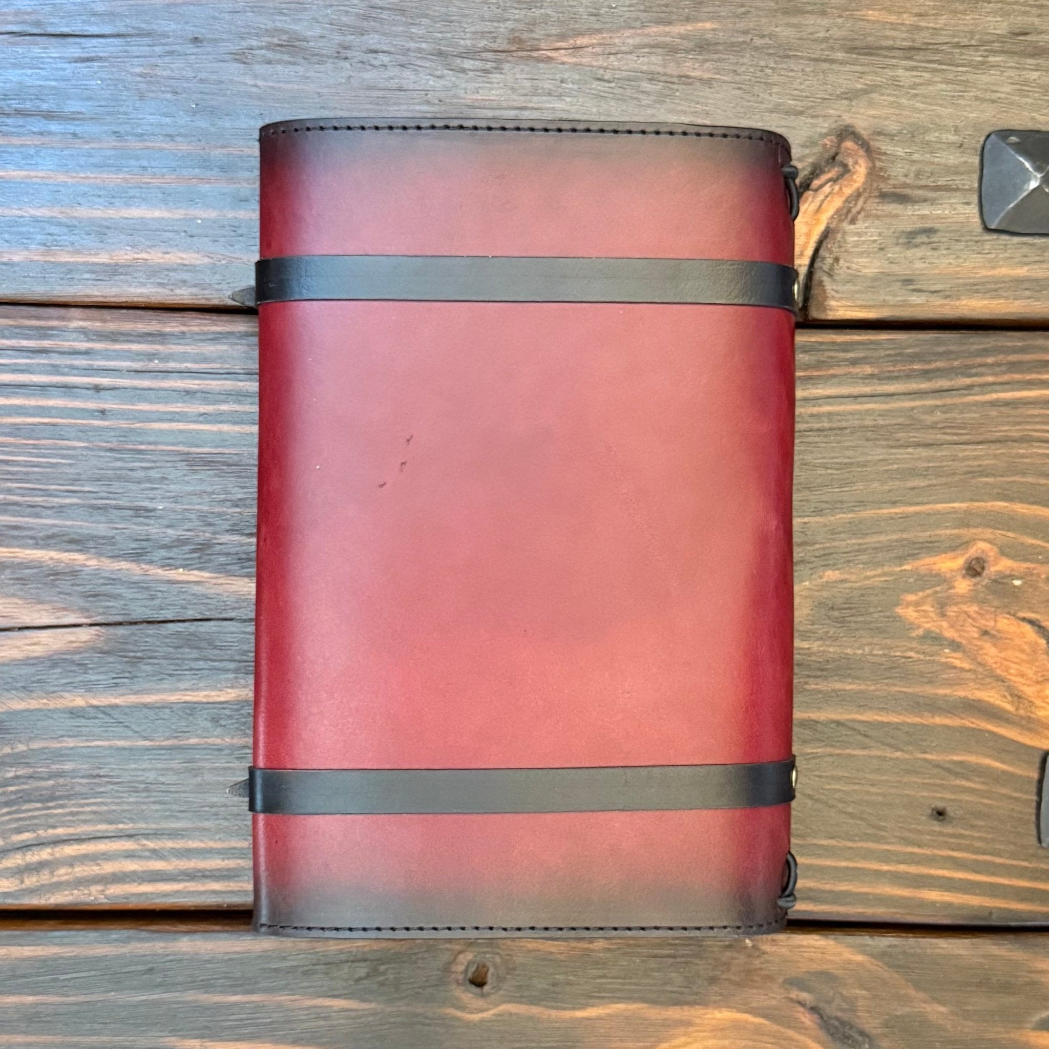 Premium Leather Adventure Journal - Fantasy Warrior Design - The Wyverns Workshop
