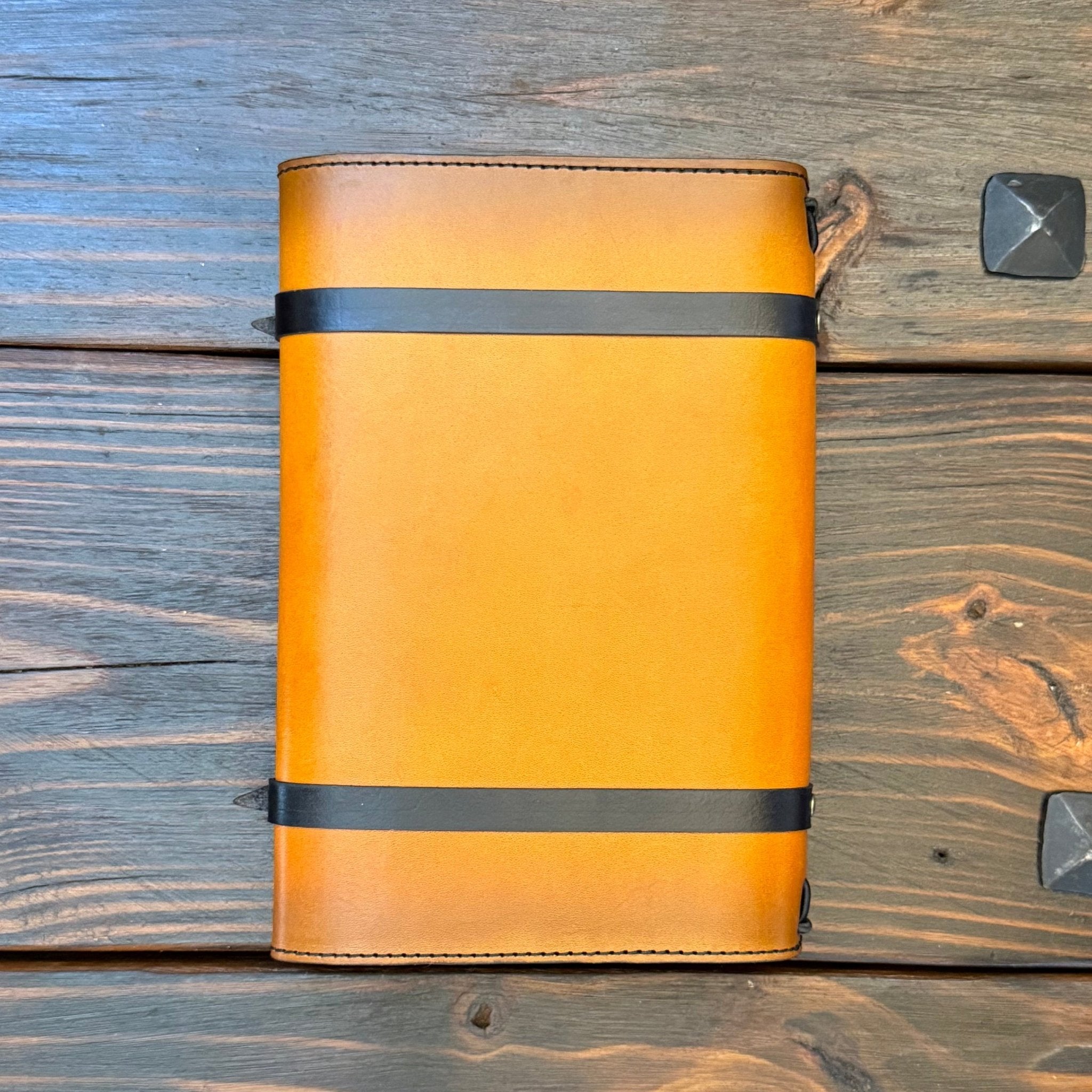 Premium Leather Adventure Journal - Fantasy Warrior Design - The Wyverns Workshop