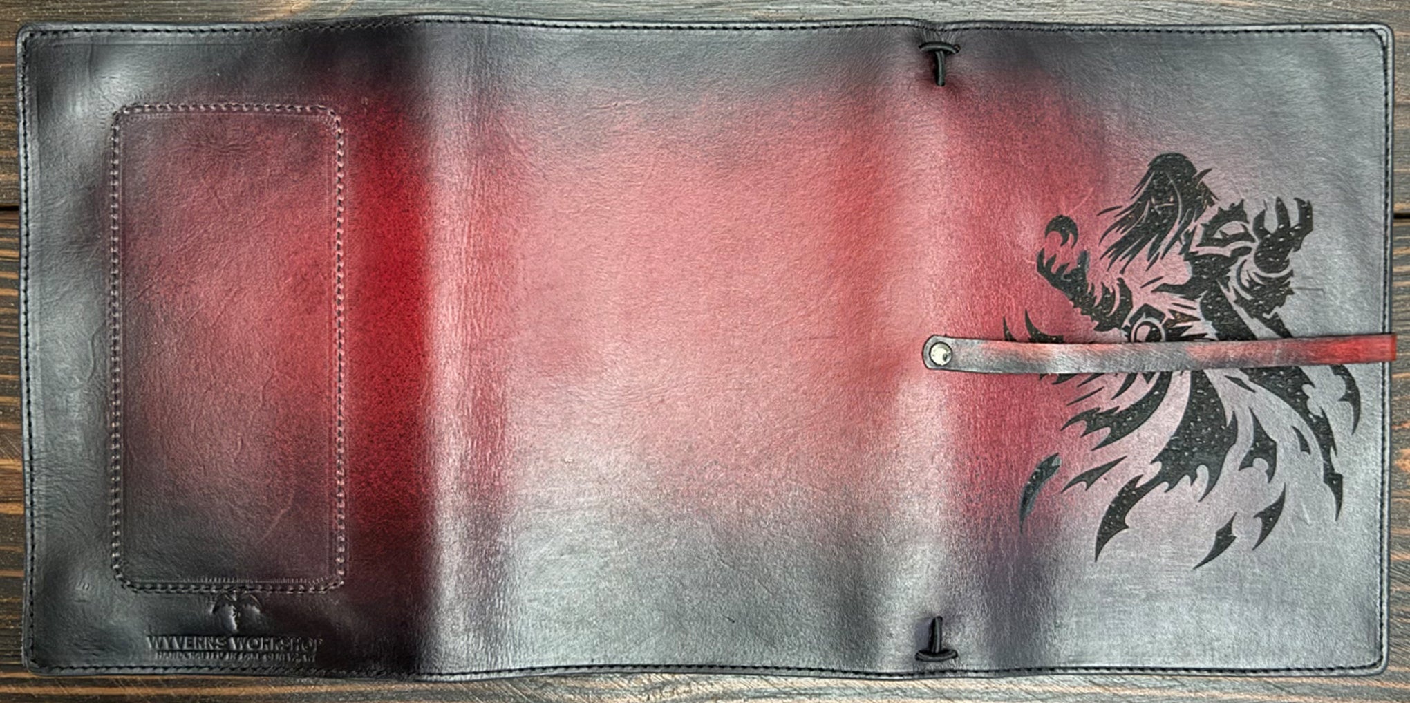 Premium Leather Adventure Journal - Mage Orc Design - The Wyverns Workshop