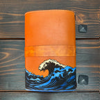 Premium Leather Adventure Journal - Mariners Design - The Wyverns Workshop