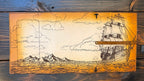 Premium Leather Adventure Journal - Ocean Explorer Design - The Wyverns Workshop
