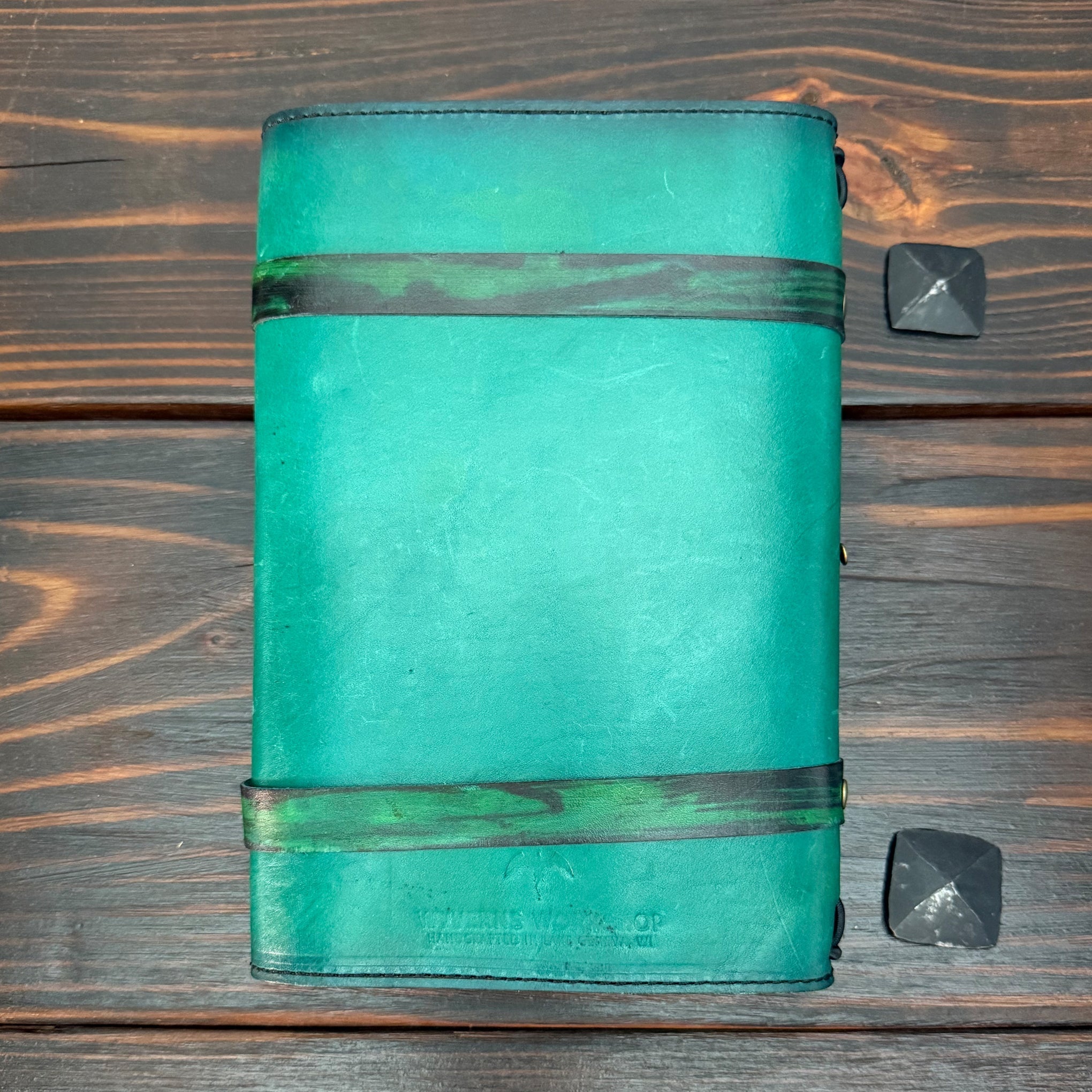 Premium Leather Adventure Journal - Tree of Realms Design - The Wyverns Workshop