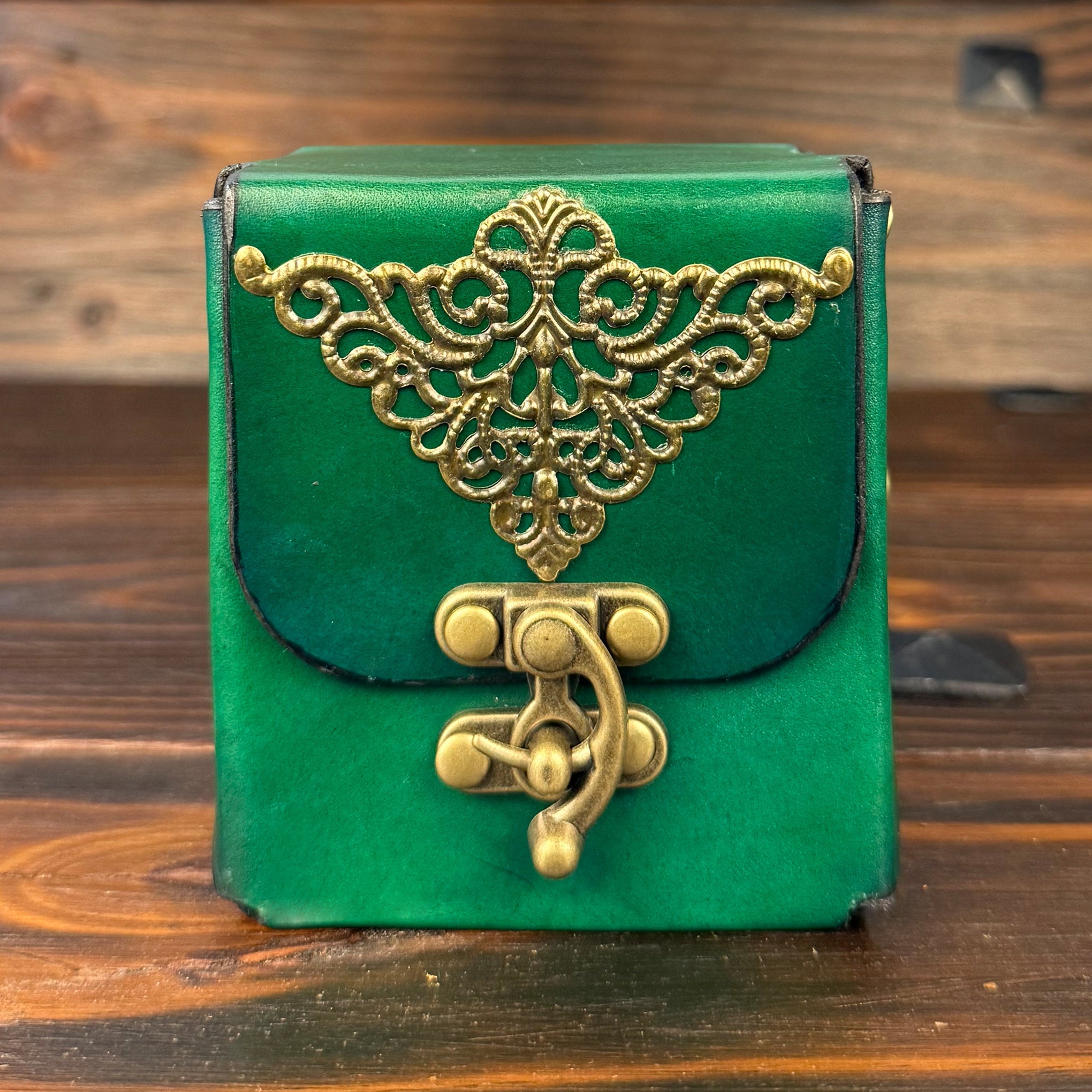 Premium Leather MTG Deck Box - Classic Design - The Wyverns Workshop
