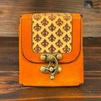 Premium Leather MTG Deck Box - Fleur de Lis Design - The Wyverns Workshop