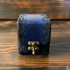 Premium Leather MTG Deck Box -Ocean Waves - The Wyverns Workshop