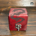 Premium Leather MTG Deck Box - Shadow Dragon Design - The Wyverns Workshop