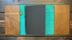 Premium Leather Travelers Journal - Celtic Design - The Wyverns Workshop