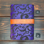 Premium Leather Travelers Journal - Enchanted Scrolls Design - The Wyverns Workshop