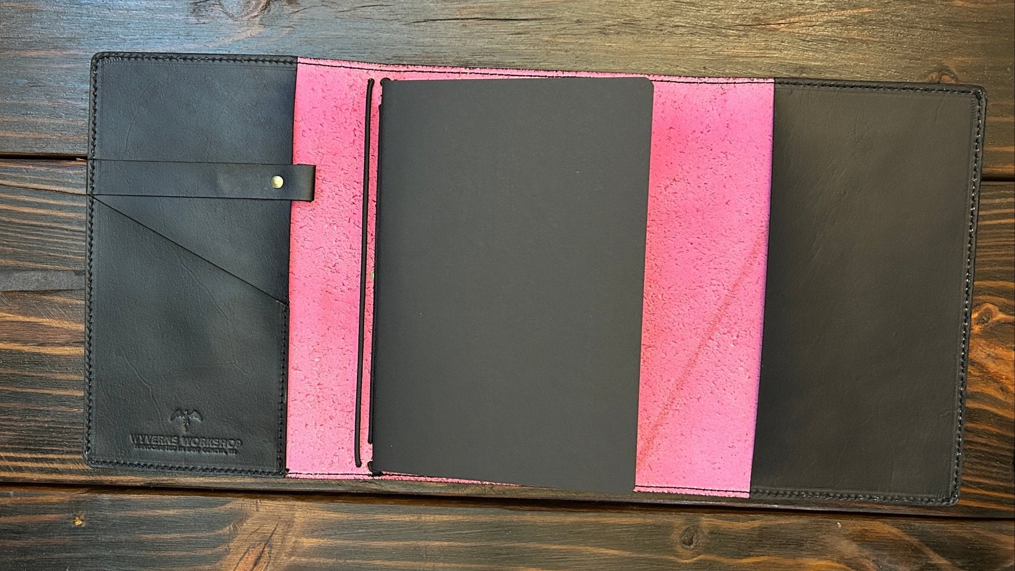 Premium Leather Travelers Journal - Mandala Design - The Wyverns Workshop