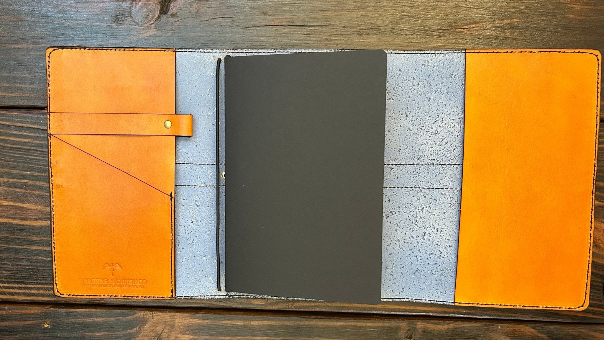 Premium Leather Travelers Journal - Moroccan Mosaic Design - The Wyverns Workshop