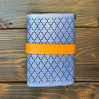 Premium Leather Travelers Journal - Moroccan Mosaic Design - The Wyverns Workshop